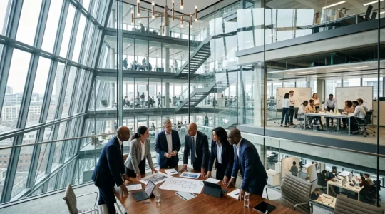 Executive leadership team balancing governance and agility in modern corporate environment