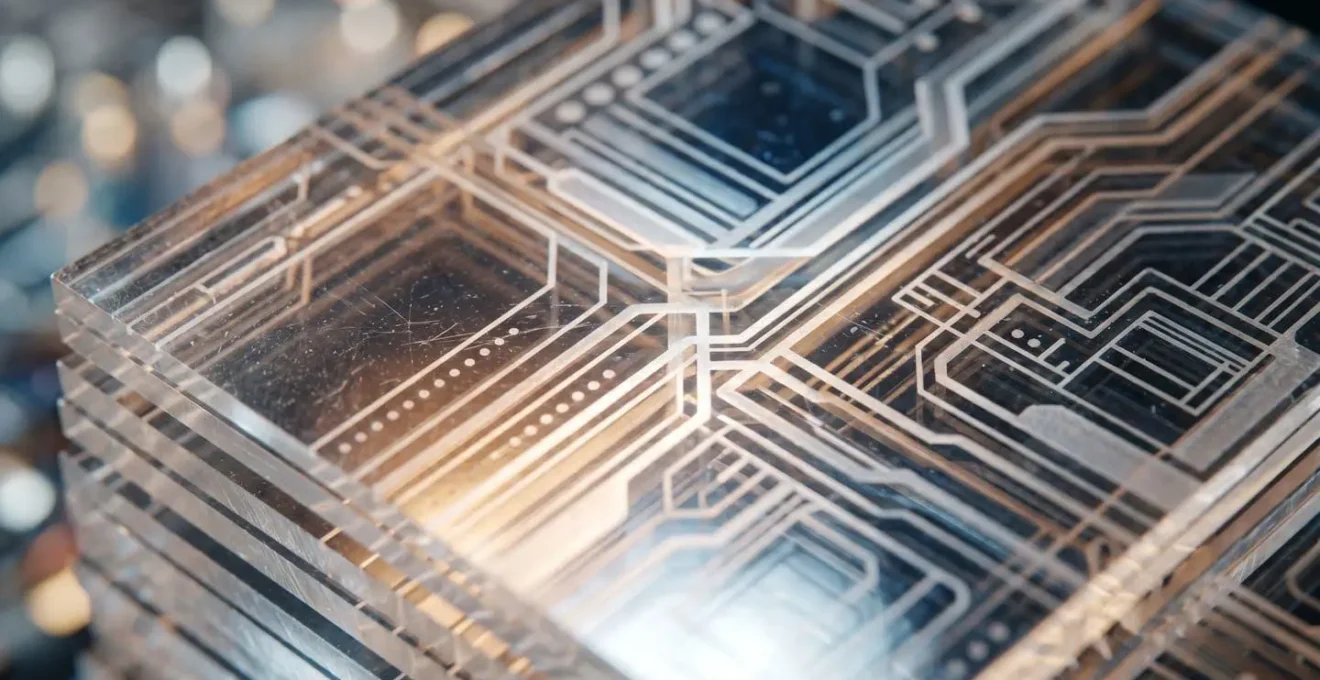 Close-up macro shot of financial data patterns representing real-time cost tracking