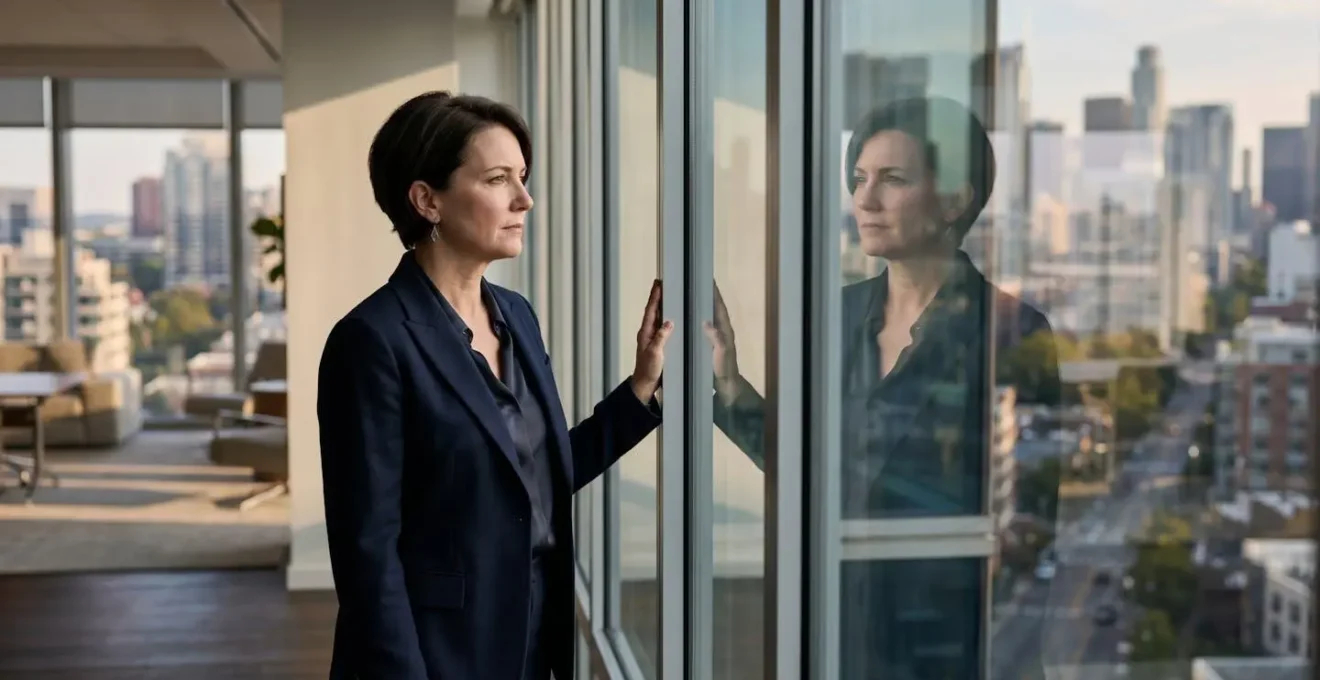 Business leader contemplating strategic financial decisions at a symbolic crossroads